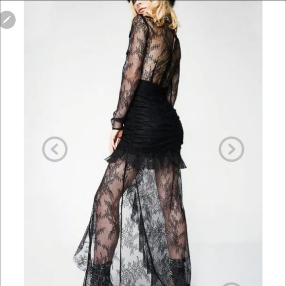 🍋For Love and Lemons Daisy Lace Midi Dress - Picture 3 of 16